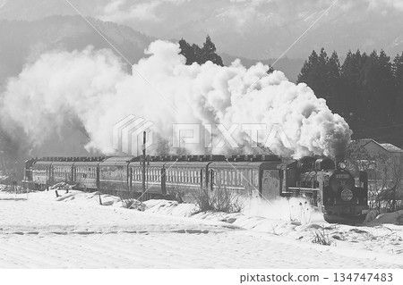 Banetsu West Line SL擁有雪景 Banetsu West Line SL擁有雪景 134747483