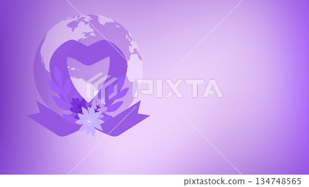 World Cancer Day global awareness and prevention concept 134748565