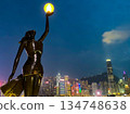 hongkong, hong kong, night scape 134748638