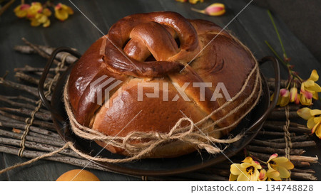 Easter folar with egg Easter folar with egg 134748828