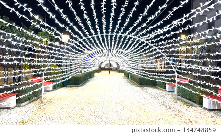 Christmas illuminations in the streets Christmas illuminations in the streets 134748859