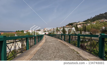 Point of view shot of riding a bicycle Point of view shot of riding a bicycle 134748881