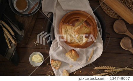 Traditional fogaca cake 134749007