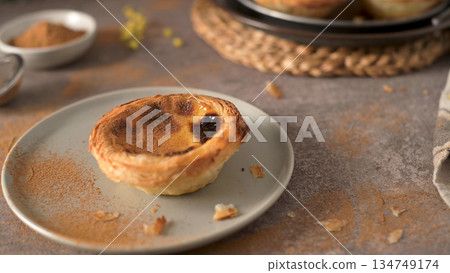 Portuguese Custard Tarts 134749174