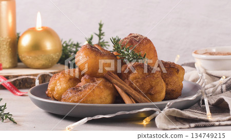 Traditional portuguese Christmas sweets Sonhos Traditional portuguese Christmas sweets Sonhos 134749215