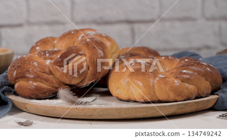 Easter folar and eggs Easter folar and eggs 134749242