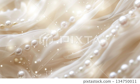 美麗的光滑珍珠布料商業背景，採用生成式人工智慧技術 134750011
