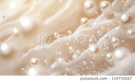美麗的光滑珍珠布料商業背景,採用生成式人工智慧技術 美麗的光滑珍珠布料商業背景,採用生成式人工智慧技術 134750087