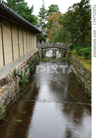 京都大覺寺寺院景色 134752051
