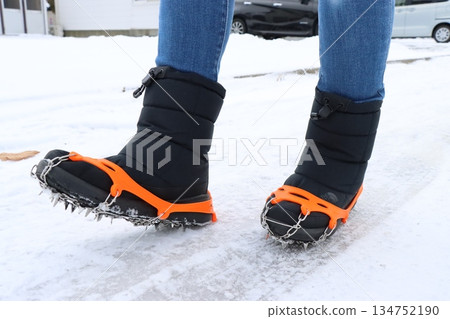 Anti-slip spikes for shoe soles 134752190