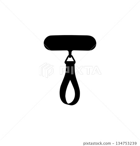 wrist strap silhouette icon hand loop accessory safety camera holder illustration 134753239