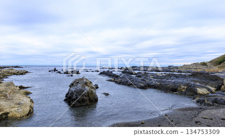 三浦半島荒崎公園的冬季 134753309