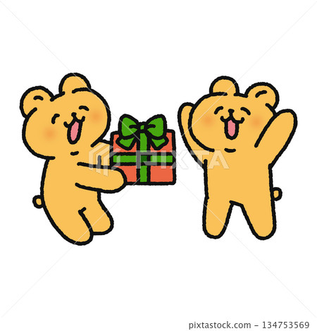 微笑熊送禮物 134753569