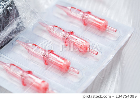 Medical Syringes Packaged Very Securely to Ensure Safe and Effective Use in Hospitals and Clinics Medical Syringes Packaged Very Securely to Ensure Safe and Effective Use in Hospitals and Clinics 134754099