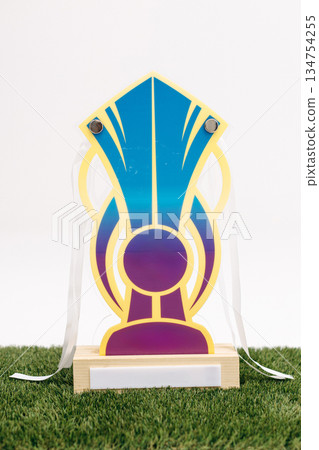 We are excited to unveil a stylish new trophy design for sports events, featuring vibrant colors and an artistic shape that symbolizes achievement and celebration for every deserving winner We are excited to unveil a stylish new trophy design for sports events, featuring vibrant colors and an artistic shape that symbolizes achievement and celebration for every deserving winner 134754255