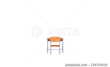 學校桌椅插圖 134754434