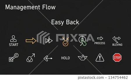 Admin flow icon set for dark UI and admin screens Admin flow icon set for dark UI and admin screens 134754462