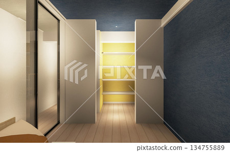 Navy and white modern room Navy and white modern room 134755889