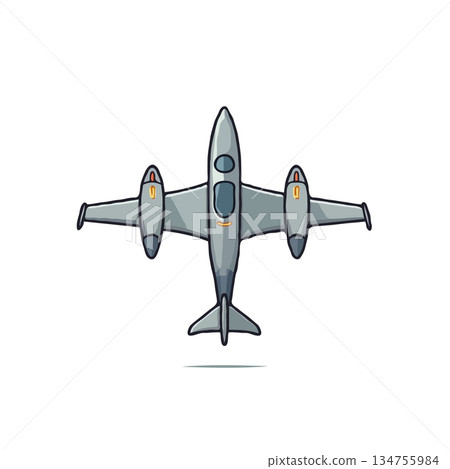 Stylized aircraft illustration showcasing aviation engineering design and artistic interpretation Stylized aircraft illustration showcasing aviation engineering design and artistic interpretation 134755984