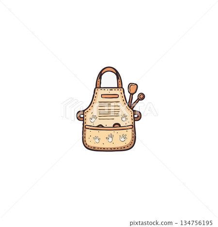 Whimsical kitchen adventure an artistic representation of culinary craftsmanship depicted with an 134756195