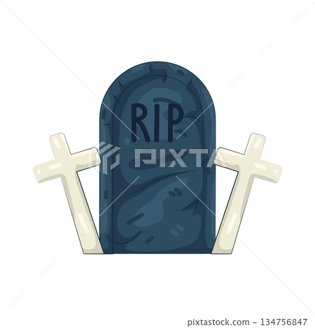 Illustration of grave Illustration of grave 134756847