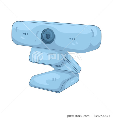 Illustration of webcam Illustration of webcam 134756875