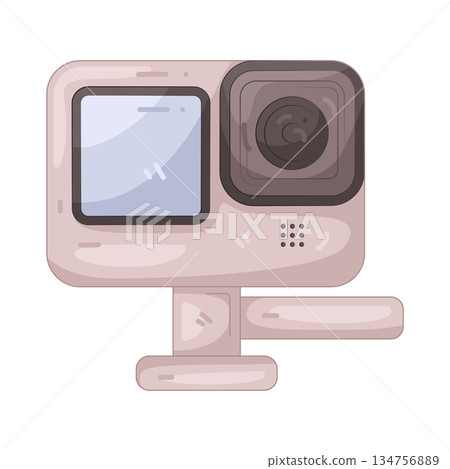 Illustration of GoPro action camera 134756889