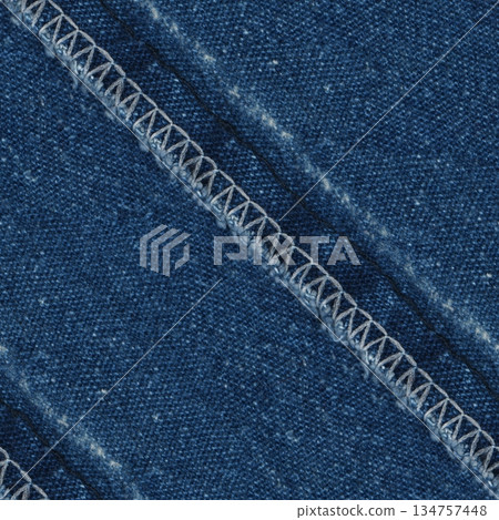 Seamless Denim fabric with seams, denim jacket, denim pants, for background or fabric sample sale. Seamless Denim fabric with seams, denim jacket, denim pants, for background or fabric sample sale. 134757448