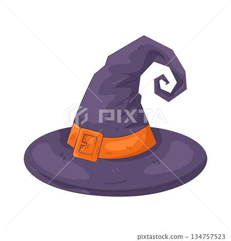 Illustration of witch hat Illustration of witch hat 134757523
