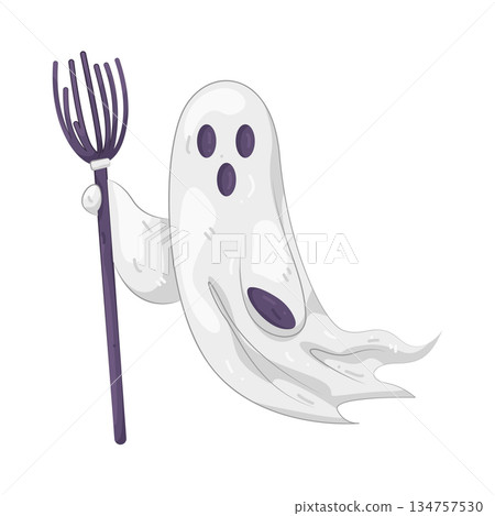 Illustration of ghost Illustration of ghost 134757530