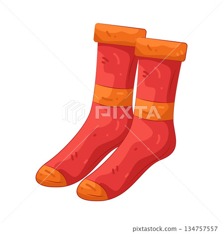 Illustration of socks Illustration of socks 134757557