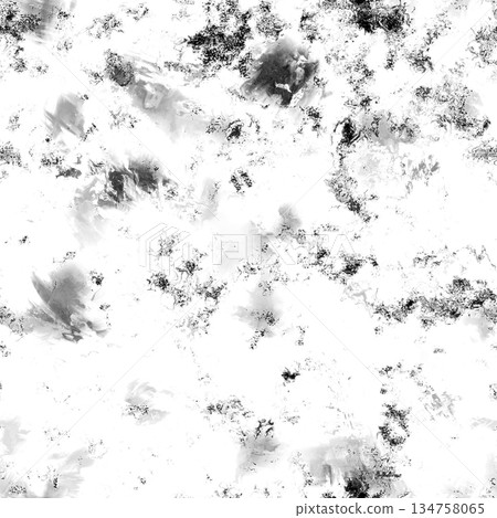 Seamless pattern of fluffy white clouds on sky background. 134758065