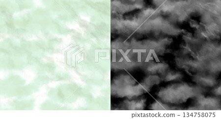 Seamless pattern of fluffy white clouds on sky background. Cloudy background via an alpha channel. Seamless pattern of fluffy white clouds on sky background. Cloudy background via an alpha channel. 134758075