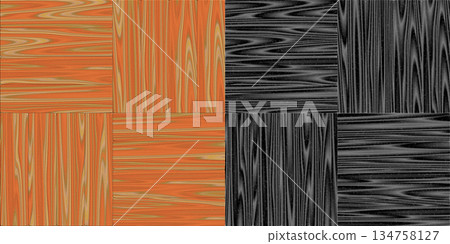 Texture of abstract oak parquet background. Parquet background via an alpha channel. 134758127