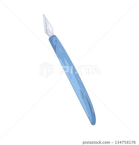 Illustration of craft knife Illustration of craft knife 134758176