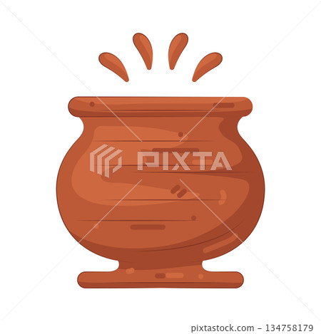 Illustration of pottery  134758179