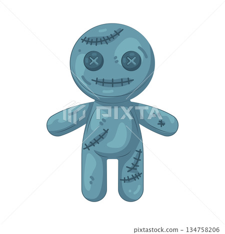 Illustration of voodoo doll Illustration of voodoo doll 134758206