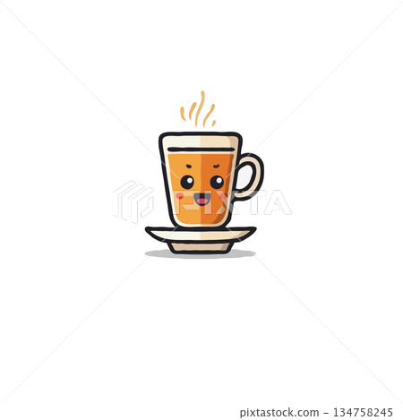 Whimsical Beverage Illustration A Cup with a Playful Expression Delivers Joy and Comfort in Every Whimsical Beverage Illustration A Cup with a Playful Expression Delivers Joy and Comfort in Every 134758245