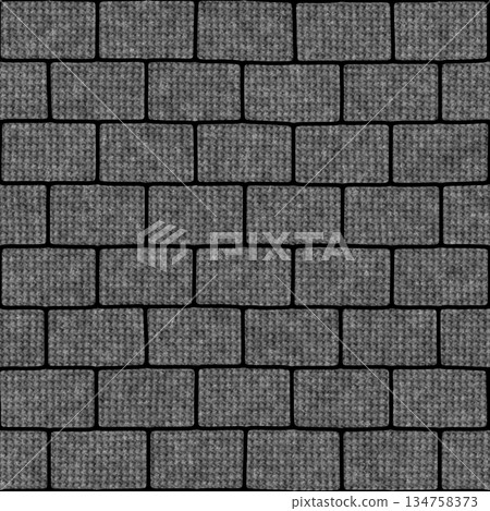 Seamless pattern of concrete brick wall. High resolution photo filter. 134758373
