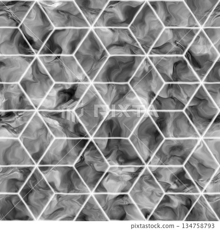 Simple concrete triangle tile texture. Seamless (8000x8000) pattern. 134758793
