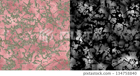 Abstract stone pattern allover watercolor texture. Grunge filter. Stone background via an alpha channel. 134758840
