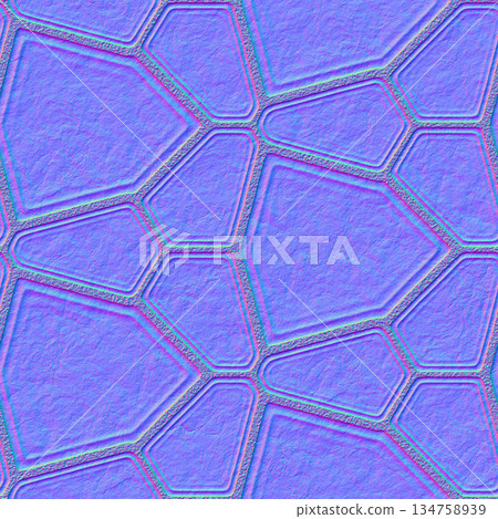 Seamless normal map texture of dry cracked soil. High resolution photo filter. Seamless normal map texture of dry cracked soil. High resolution photo filter. 134758939