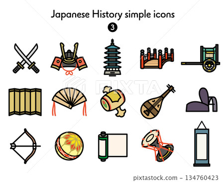 Simple Icon Collection Japanese History 3 134760423