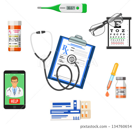 Online doctor concept Online doctor concept 134760654