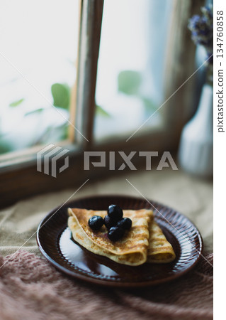 藍莓薄餅 134760858