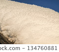 A cap of snow on the roof, the texture of a snowdrift in the sun. 134760881