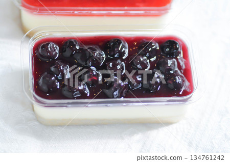 blueberry cheese cake , blueberry cheese pie or blueberry cheesecake with blueberry in the box 134761242