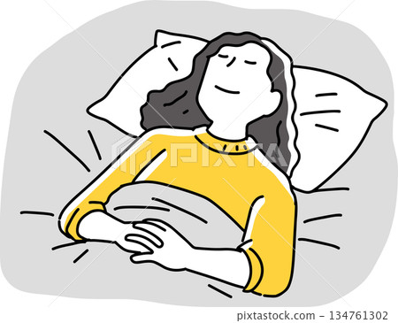 Sleeping on futon Sleeping on futon 134761302