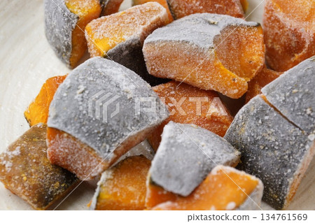 Frozen pumpkin Frozen pumpkin 134761569