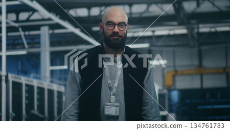 Facility Management Engineer Overseeing Mission Critical Operations Facility Management Engineer Overseeing Mission Critical Operations 134761783